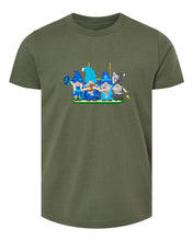 Load image into Gallery viewer, Navy &amp; Blue Football Gnomes  (similar to Tennessee) on Kids T-shirt
