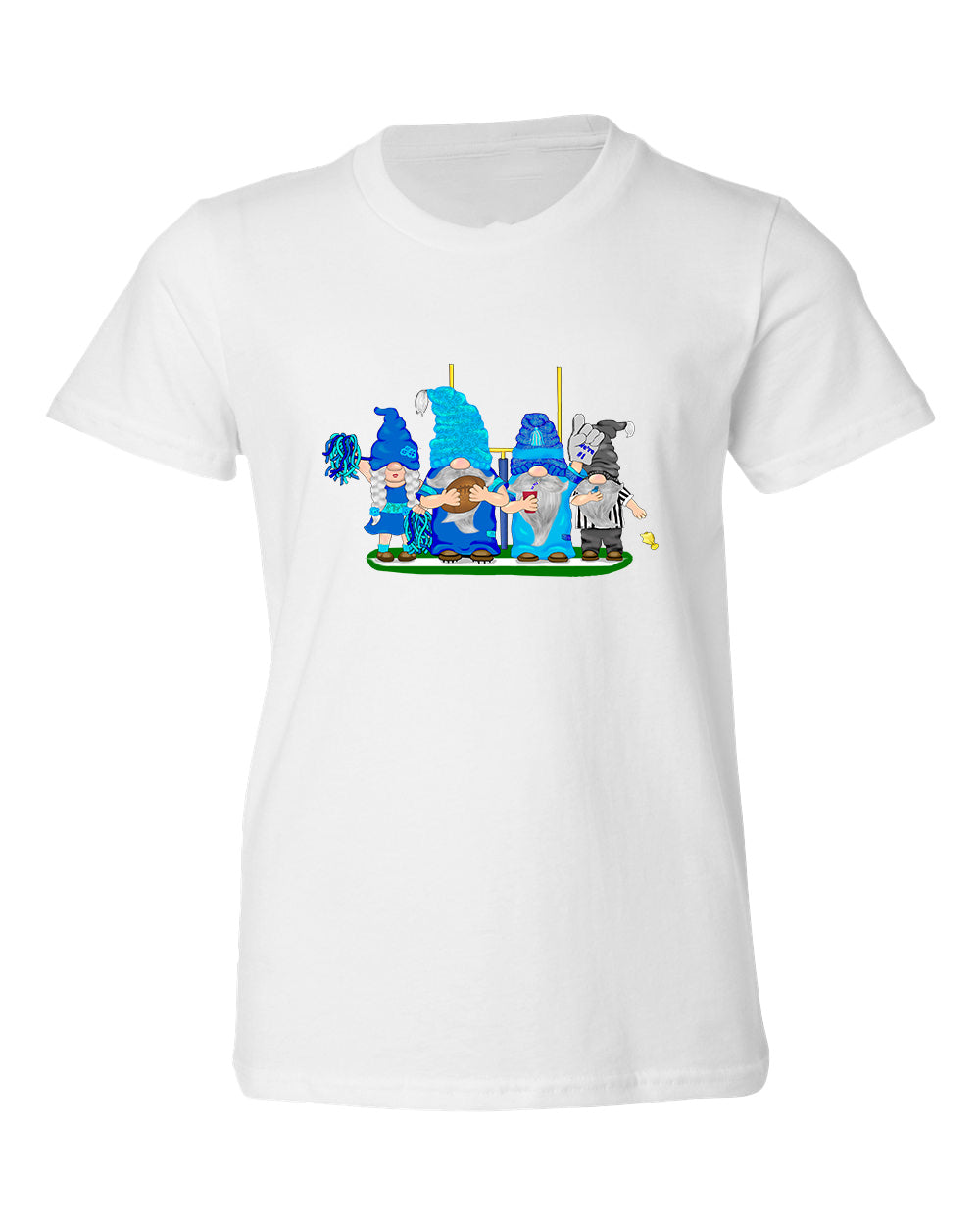 Navy & Blue Football Gnomes  (similar to Tennessee) on Kids T-shirt