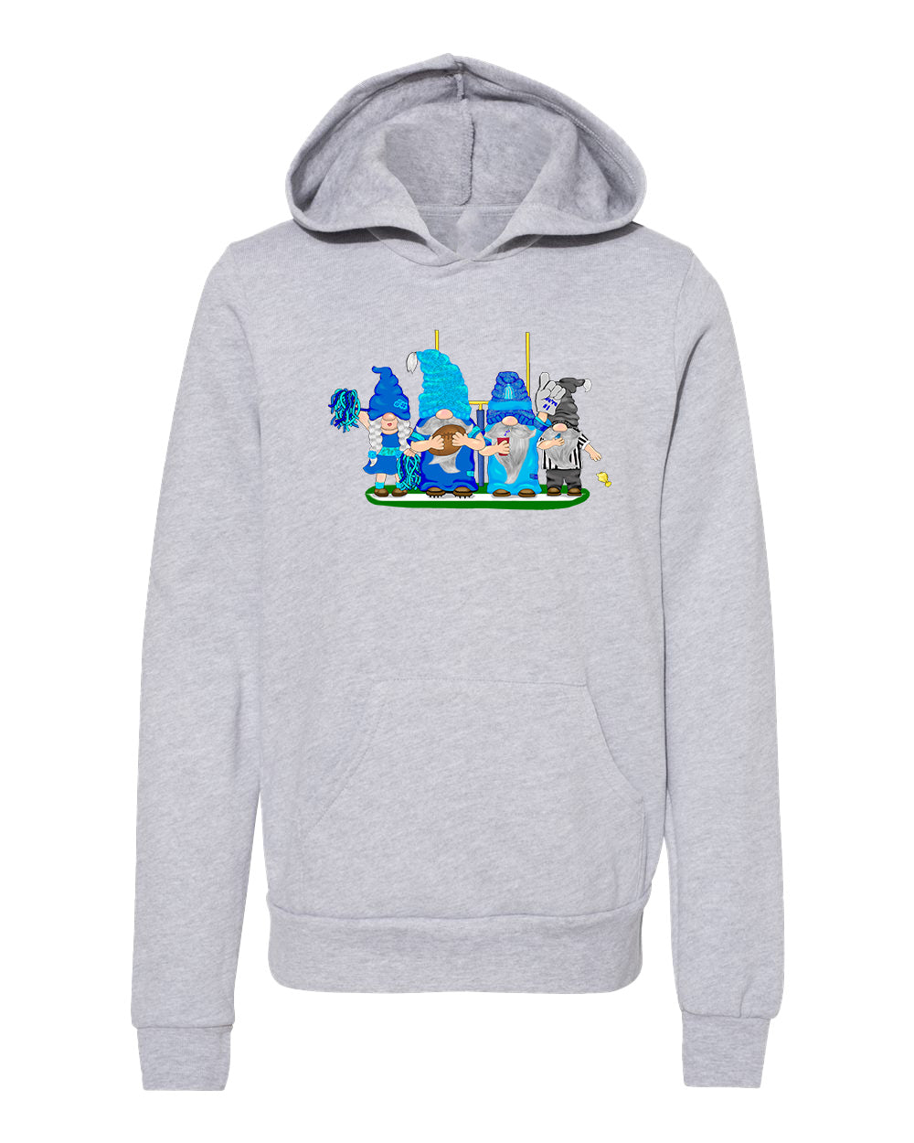 Navy & Blue Football Gnomes  (similar to Tennessee) on Kids Hoodie