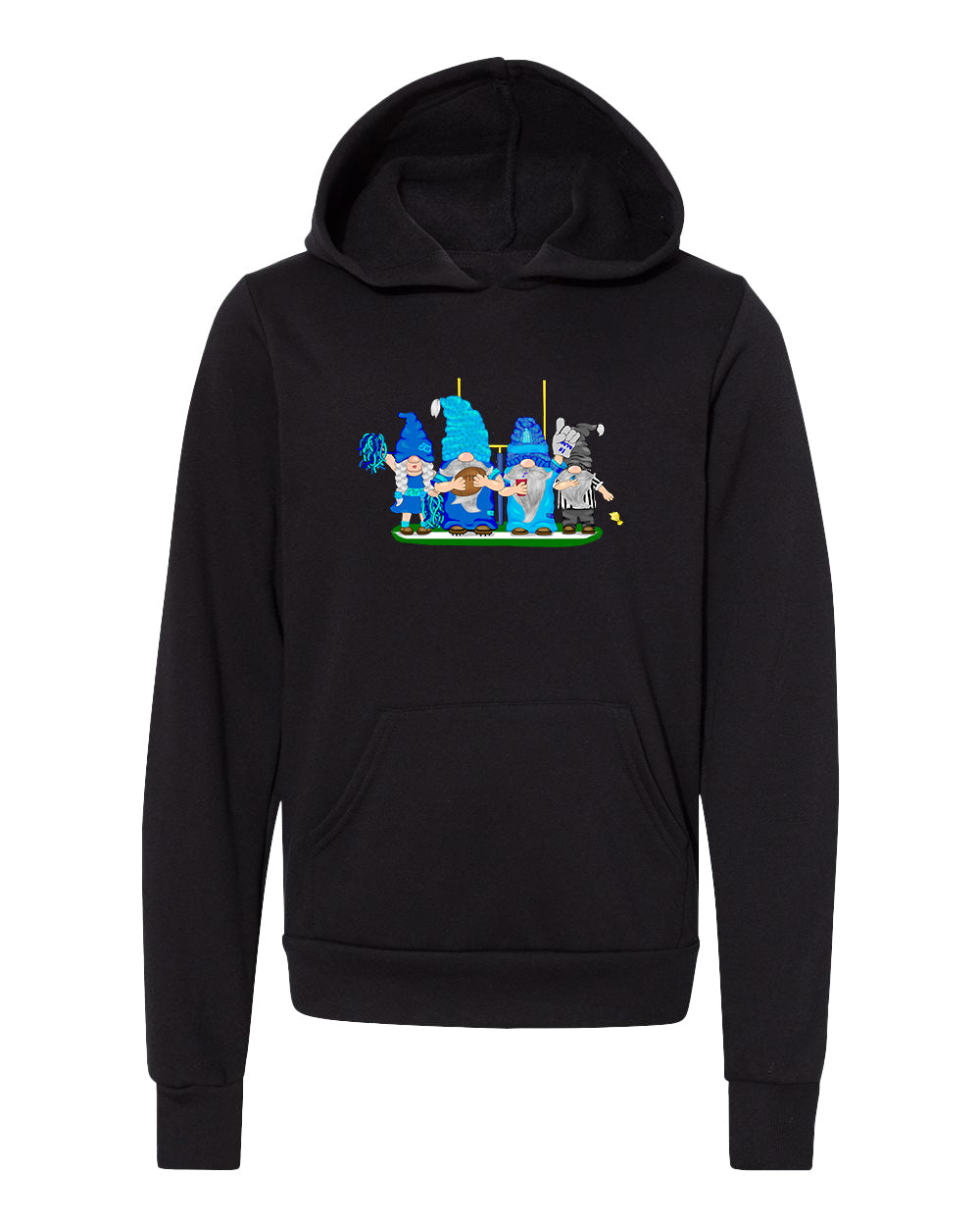 Navy & Blue Football Gnomes  (similar to Tennessee) on Kids Hoodie
