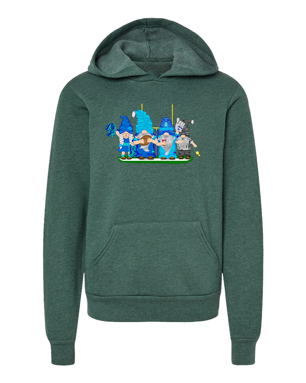 Navy & Blue Football Gnomes  (similar to Tennessee) on Kids Hoodie