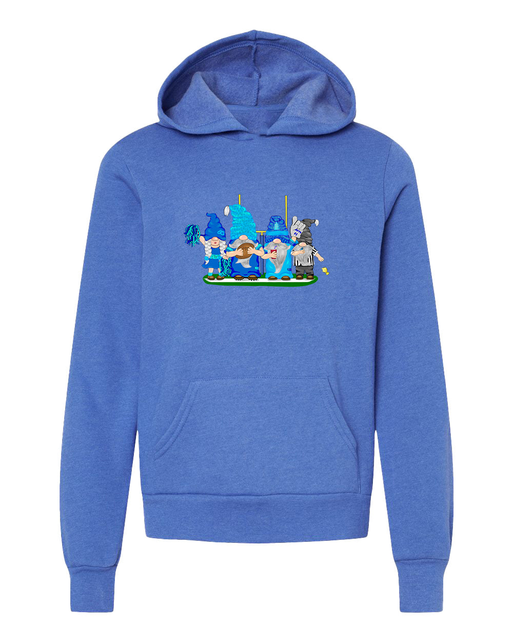 Navy & Blue Football Gnomes  (similar to Tennessee) on Kids Hoodie