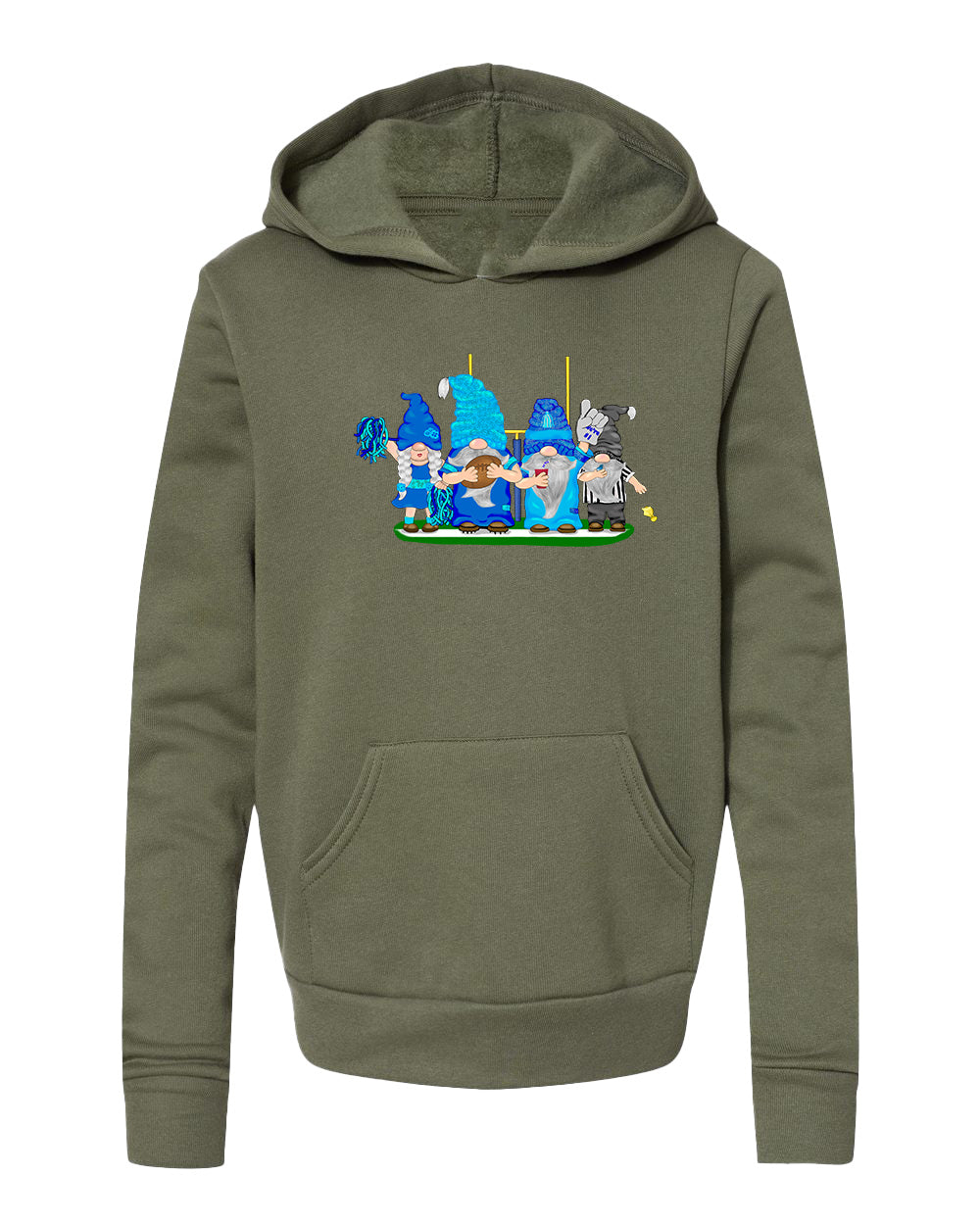 Navy & Blue Football Gnomes  (similar to Tennessee) on Kids Hoodie