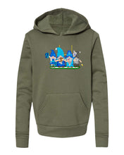 Load image into Gallery viewer, Navy &amp; Blue Football Gnomes  (similar to Tennessee) on Kids Hoodie

