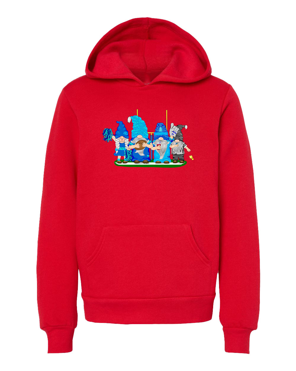 Navy & Blue Football Gnomes  (similar to Tennessee) on Kids Hoodie