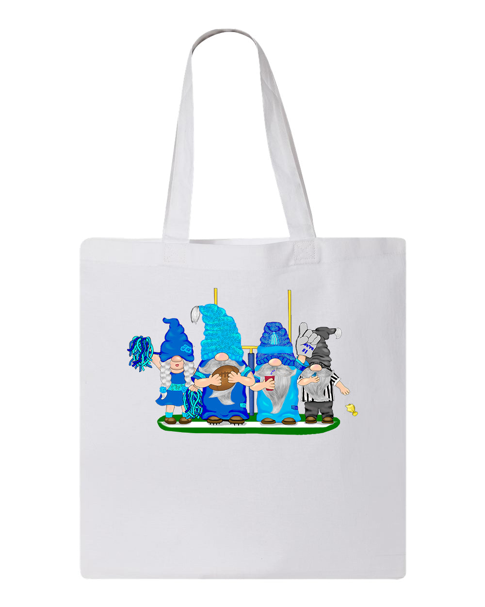 Navy & Blue Football Gnomes  (similar to Tennessee) on Tote