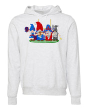 Load image into Gallery viewer, Navy &amp; Red Football Gnomes (similar to New England) on Unisex Hoodie
