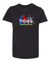 Load image into Gallery viewer, Navy &amp; Red Football Gnomes  (similar to New England) on Kids T-shirt
