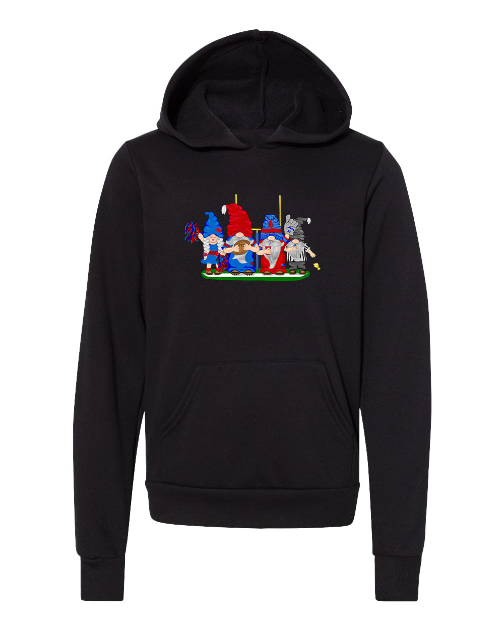 Navy & Red Football Gnomes  (similar to New England) on Kids Hoodie