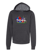 Load image into Gallery viewer, Navy &amp; Red Football Gnomes  (similar to New England) on Kids Hoodie
