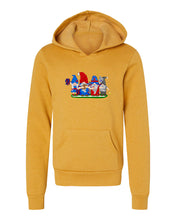 Load image into Gallery viewer, Navy &amp; Red Football Gnomes  (similar to New England) on Kids Hoodie
