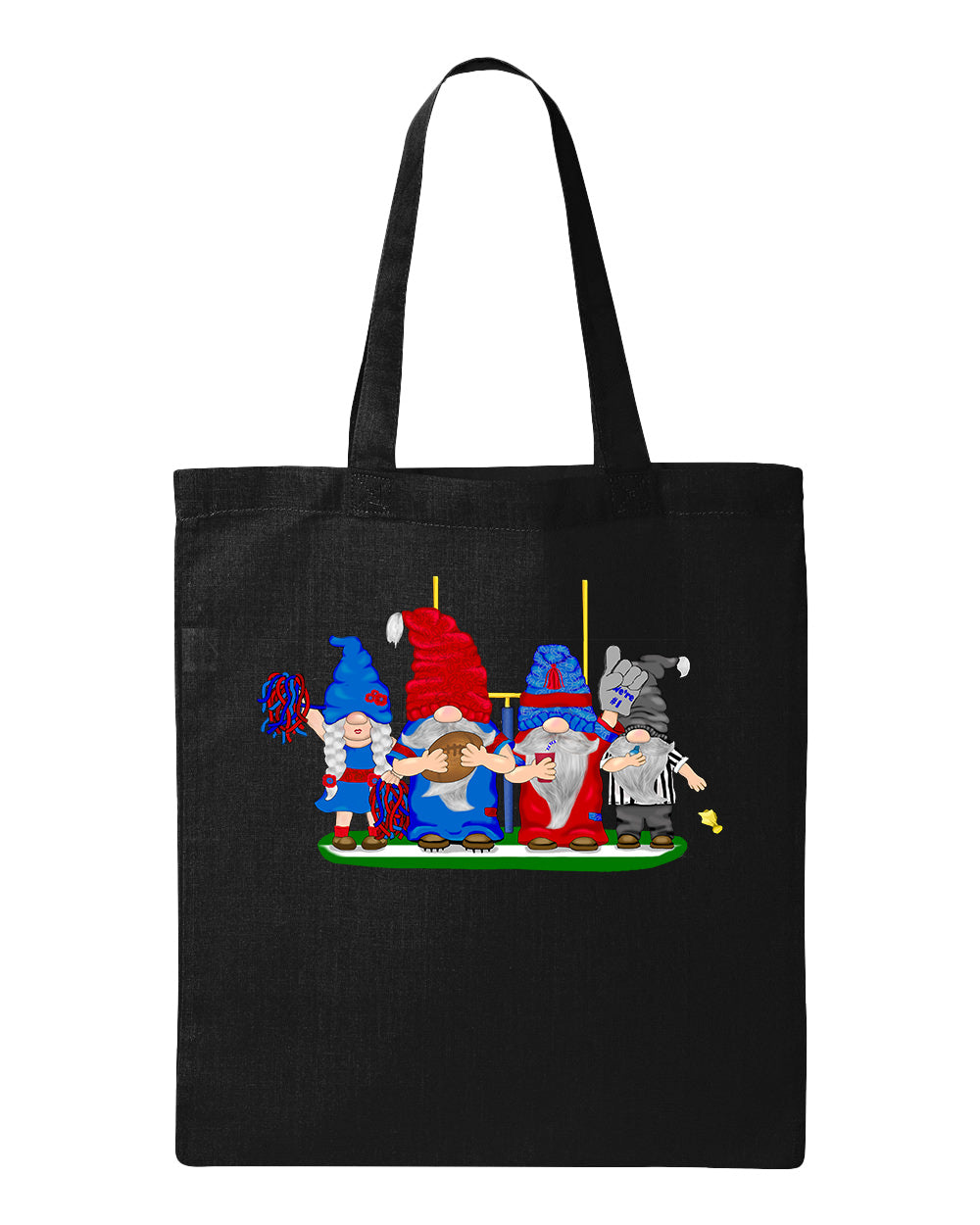 Navy & Red Football Gnomes  (similar to New England) on Tote