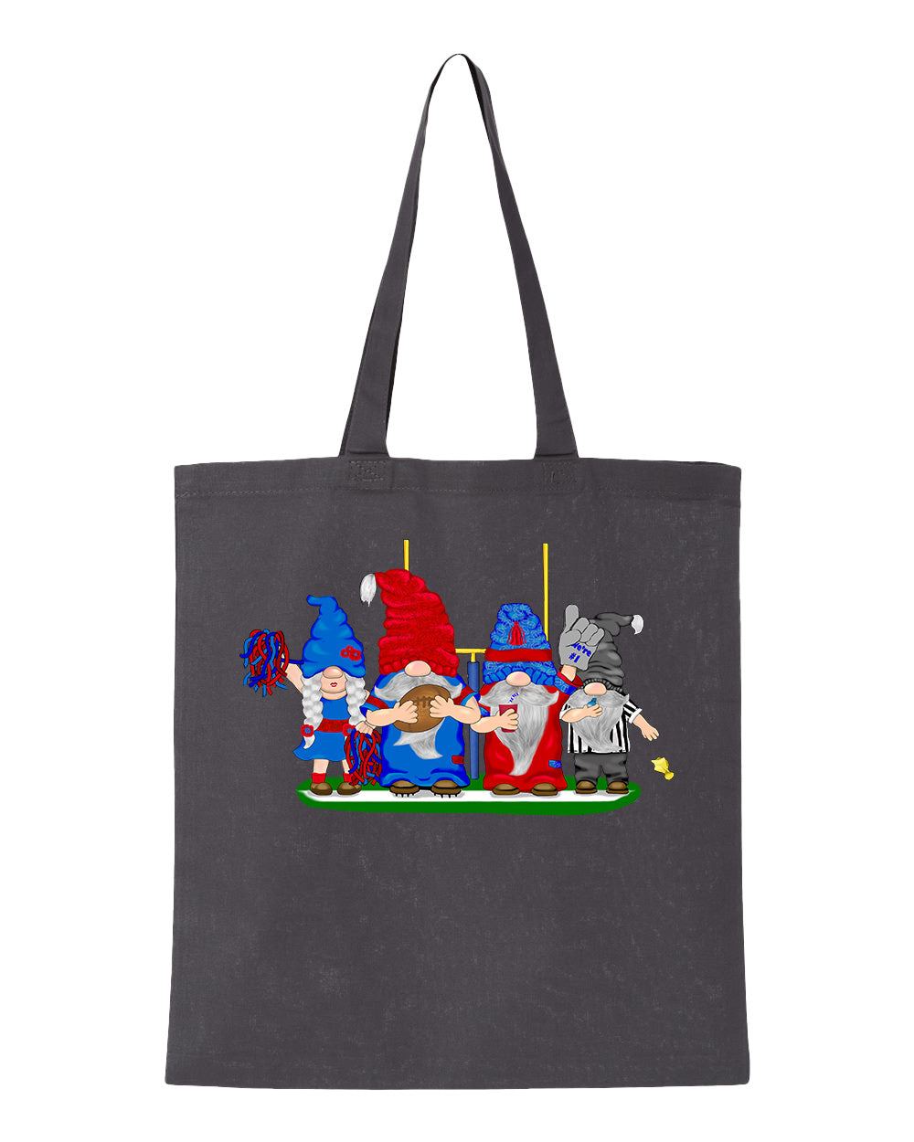 Navy & Red Football Gnomes  (similar to New England) on Tote