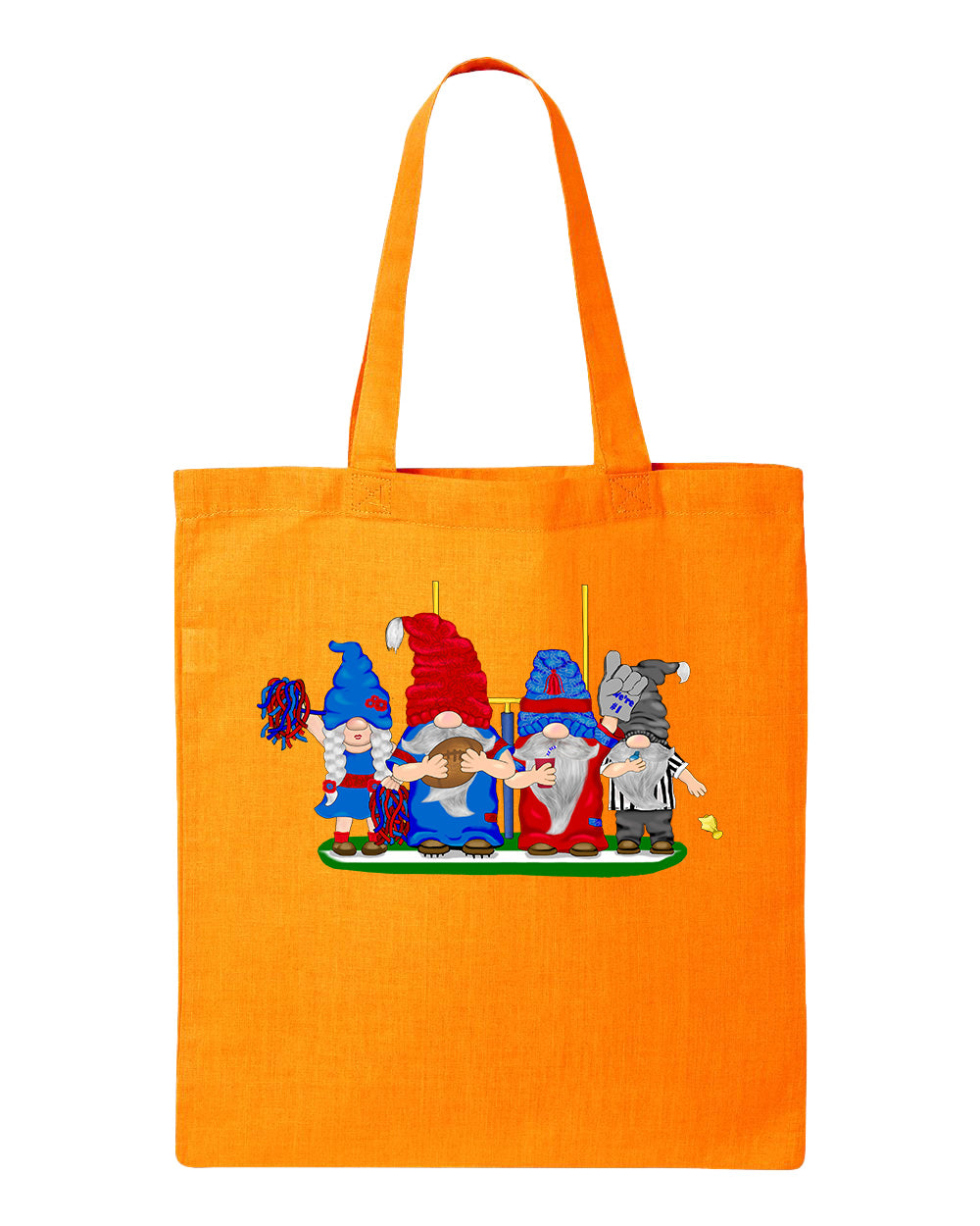 Navy & Red Football Gnomes  (similar to New England) on Tote