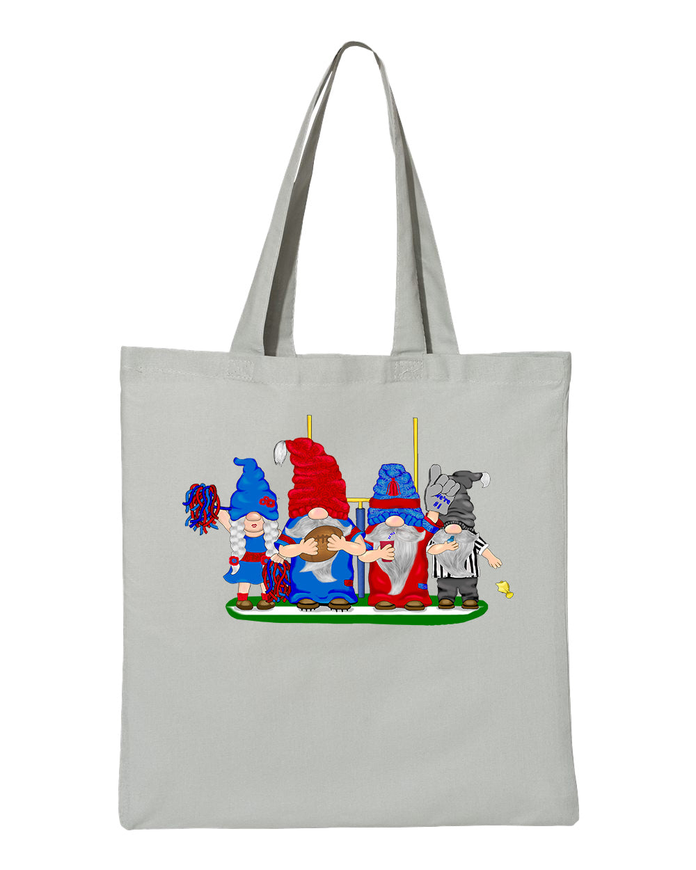 Navy & Red Football Gnomes  (similar to New England) on Tote