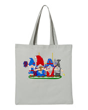 Load image into Gallery viewer, Navy &amp; Red Football Gnomes  (similar to New England) on Tote
