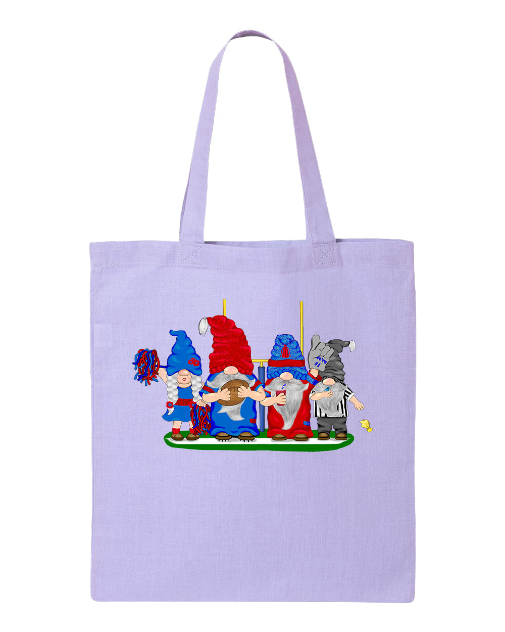 Navy & Red Football Gnomes  (similar to New England) on Tote