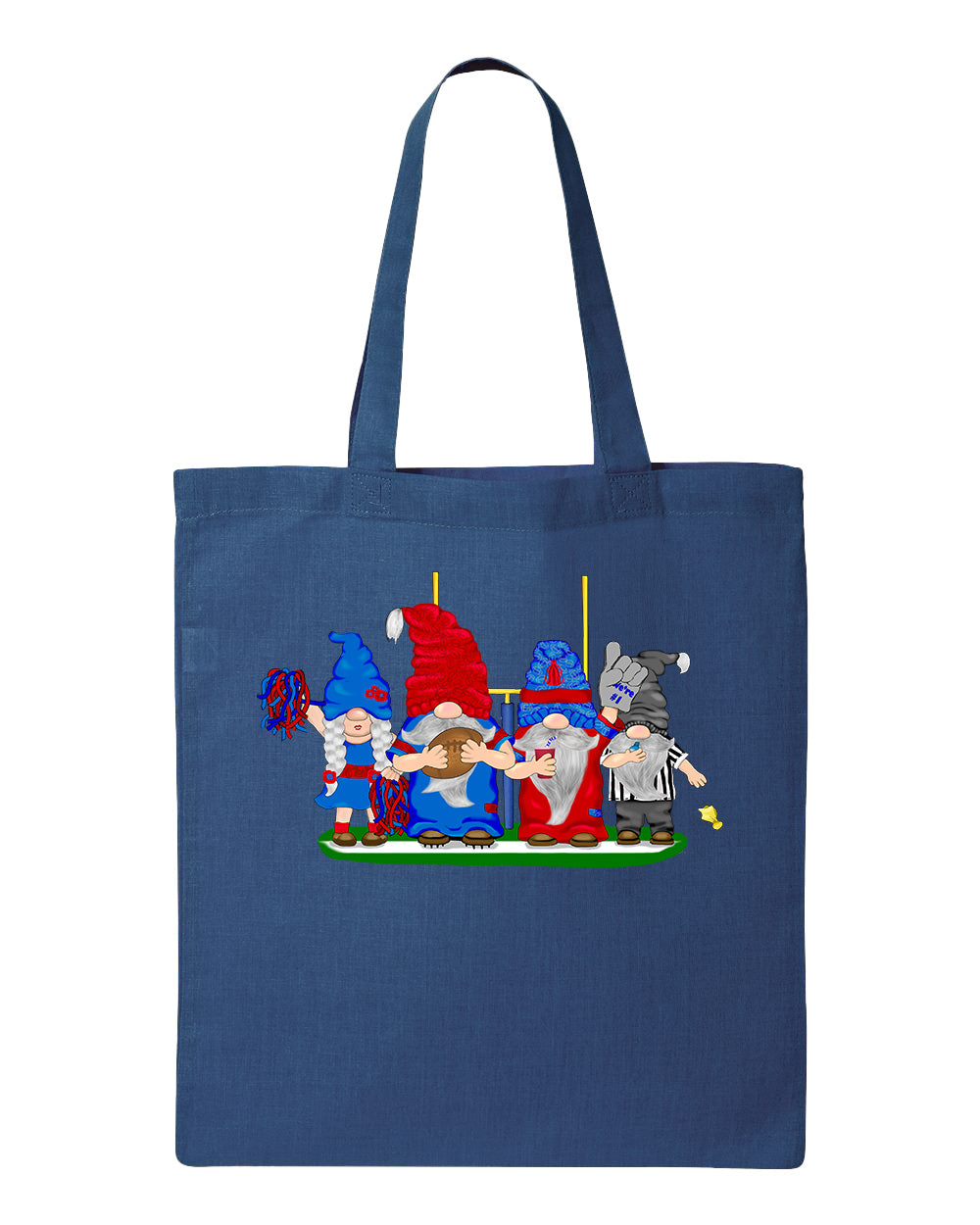 Navy & Red Football Gnomes  (similar to New England) on Tote