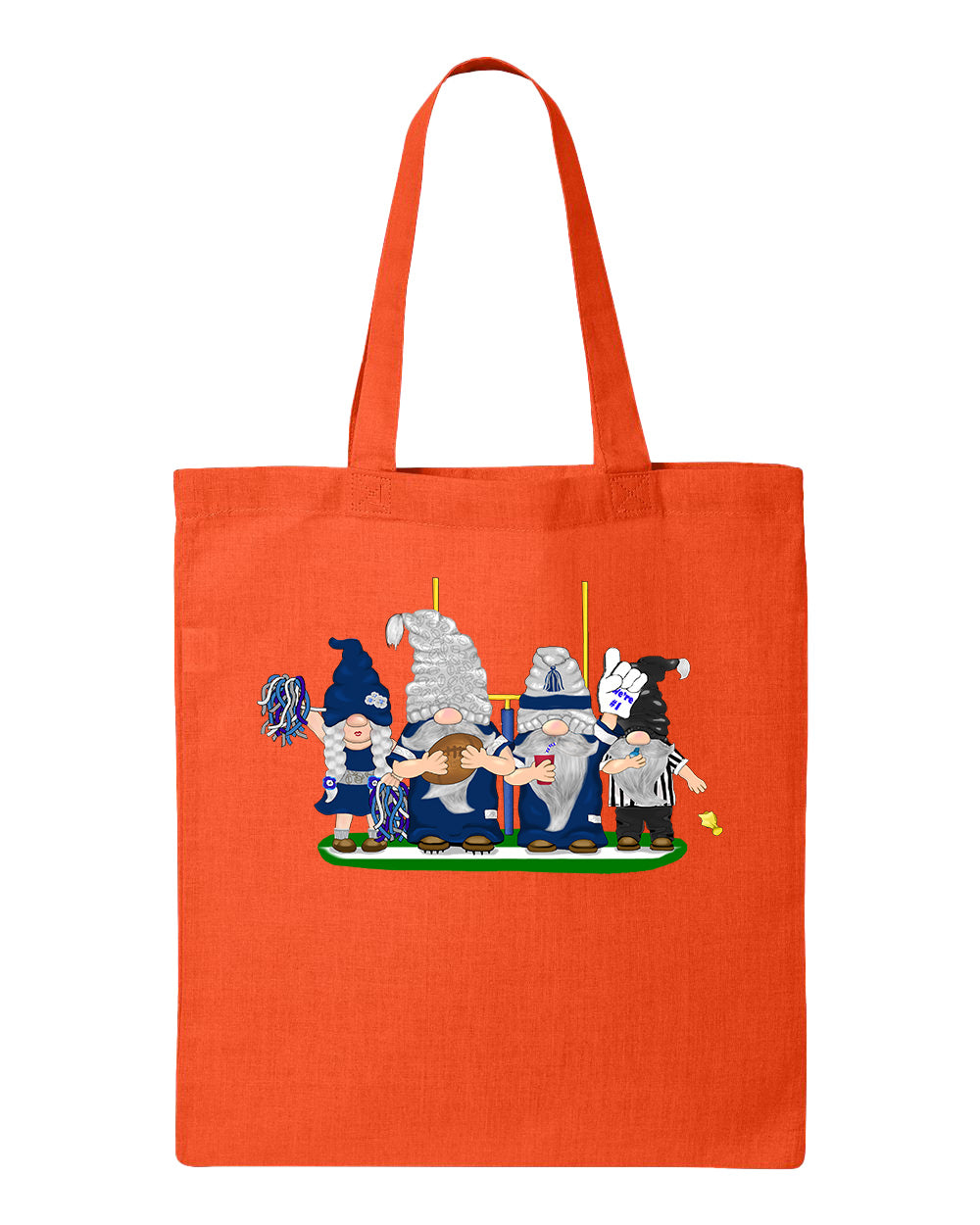 Navy & White Football Gnomes  (similar to Dallas) on Tote