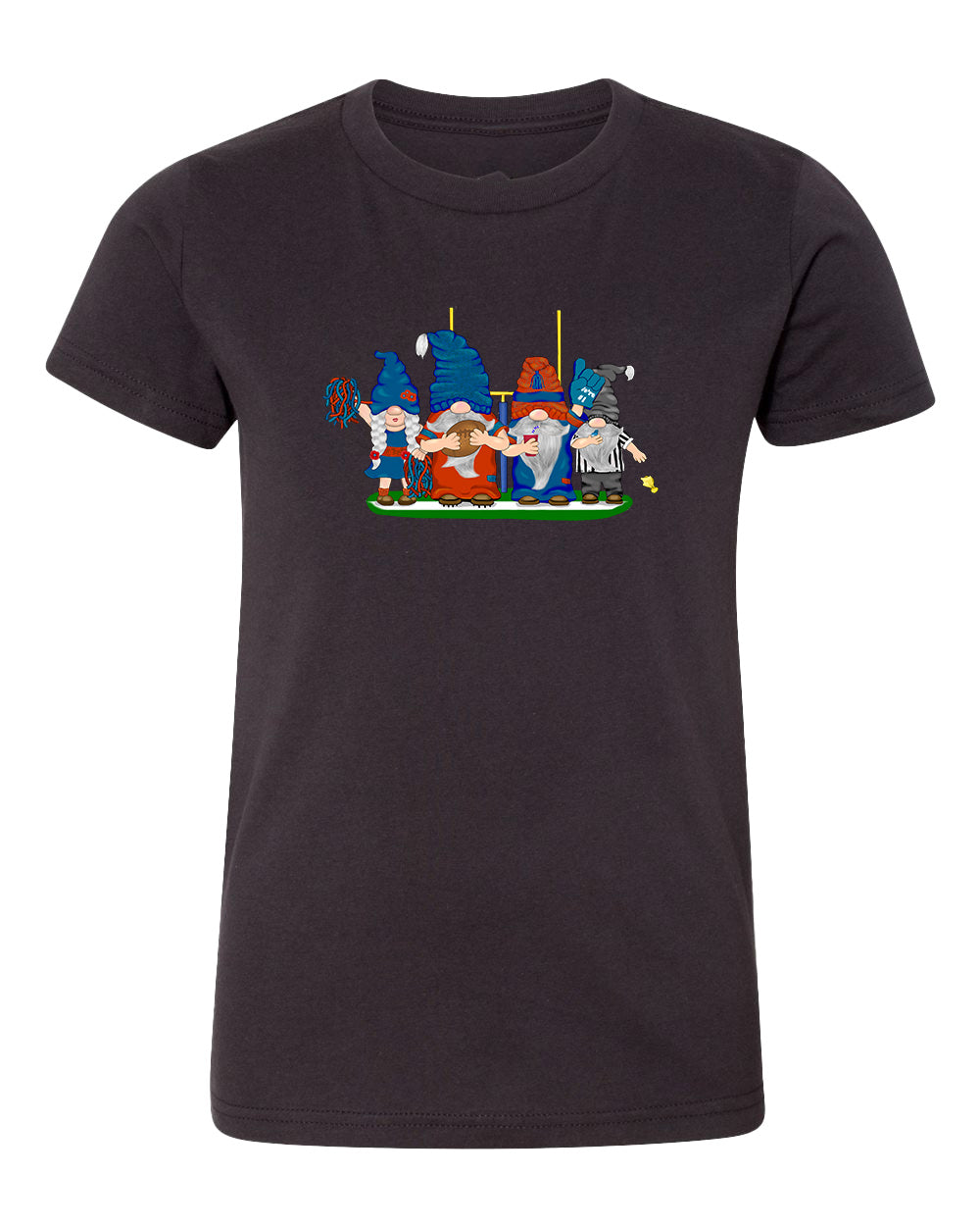 Orange & Blue Football Gnomes  (similar to Chicago) on Kids T-shirt