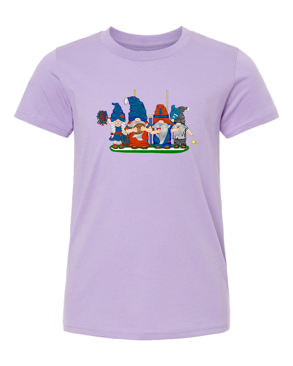 Orange & Blue Football Gnomes  (similar to Chicago) on Kids T-shirt