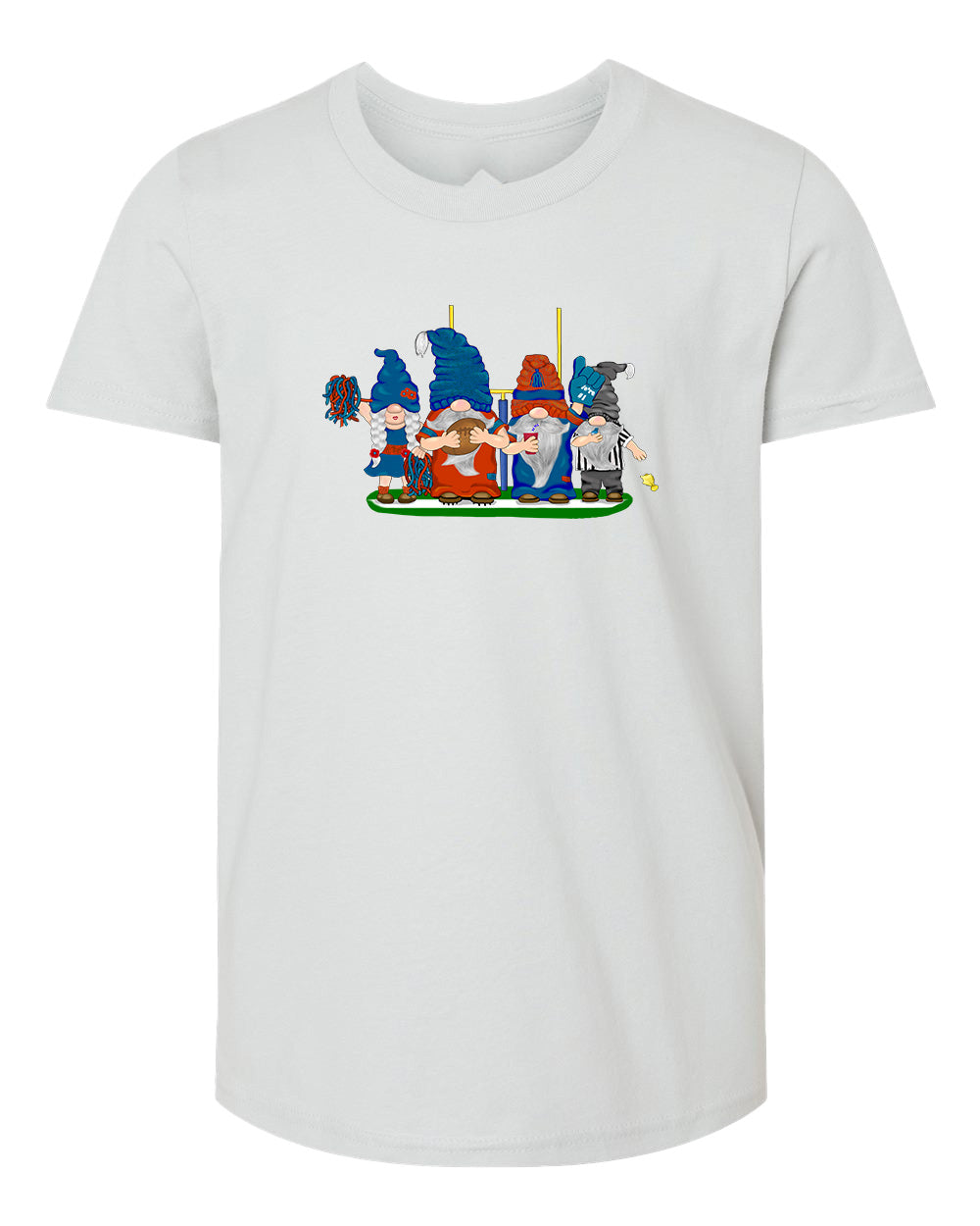 Orange & Blue Football Gnomes  (similar to Chicago) on Kids T-shirt