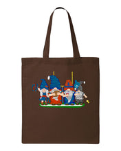 Load image into Gallery viewer, Orange &amp; Blue Football Gnomes  (similar to Chicago) on Tote
