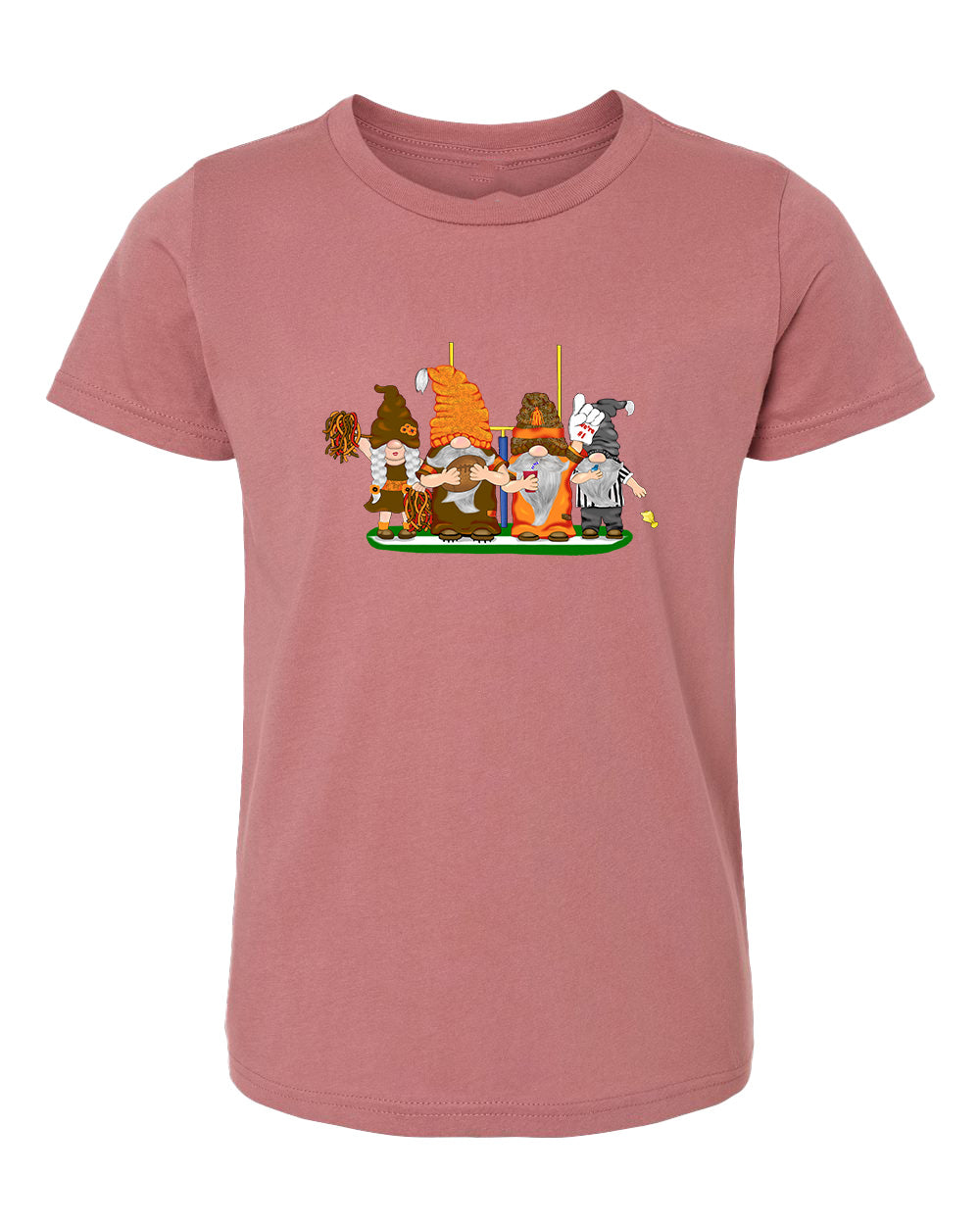 Orange & Brown Football Gnomes  (similar to Cleveland) on Kids T-shirt