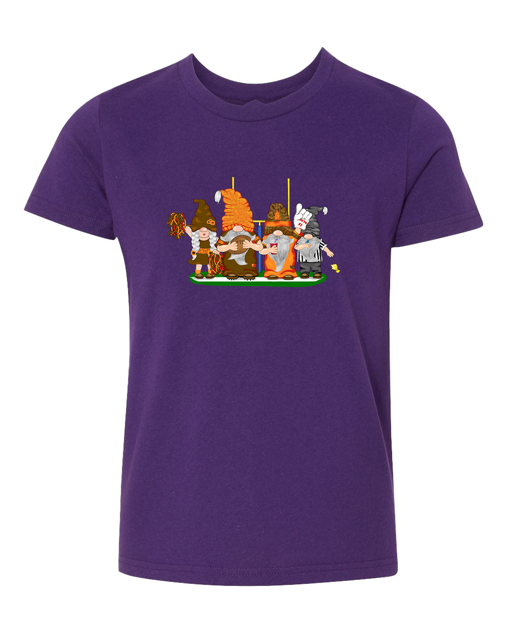 Orange & Brown Football Gnomes  (similar to Cleveland) on Kids T-shirt