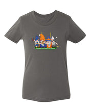 Load image into Gallery viewer, Orange &amp; Navy Football Gnomes  (similar to Denver) on Kids T-shirt
