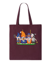 Load image into Gallery viewer, Orange &amp; Navy Football Gnomes  (similar to Denver) on Tote
