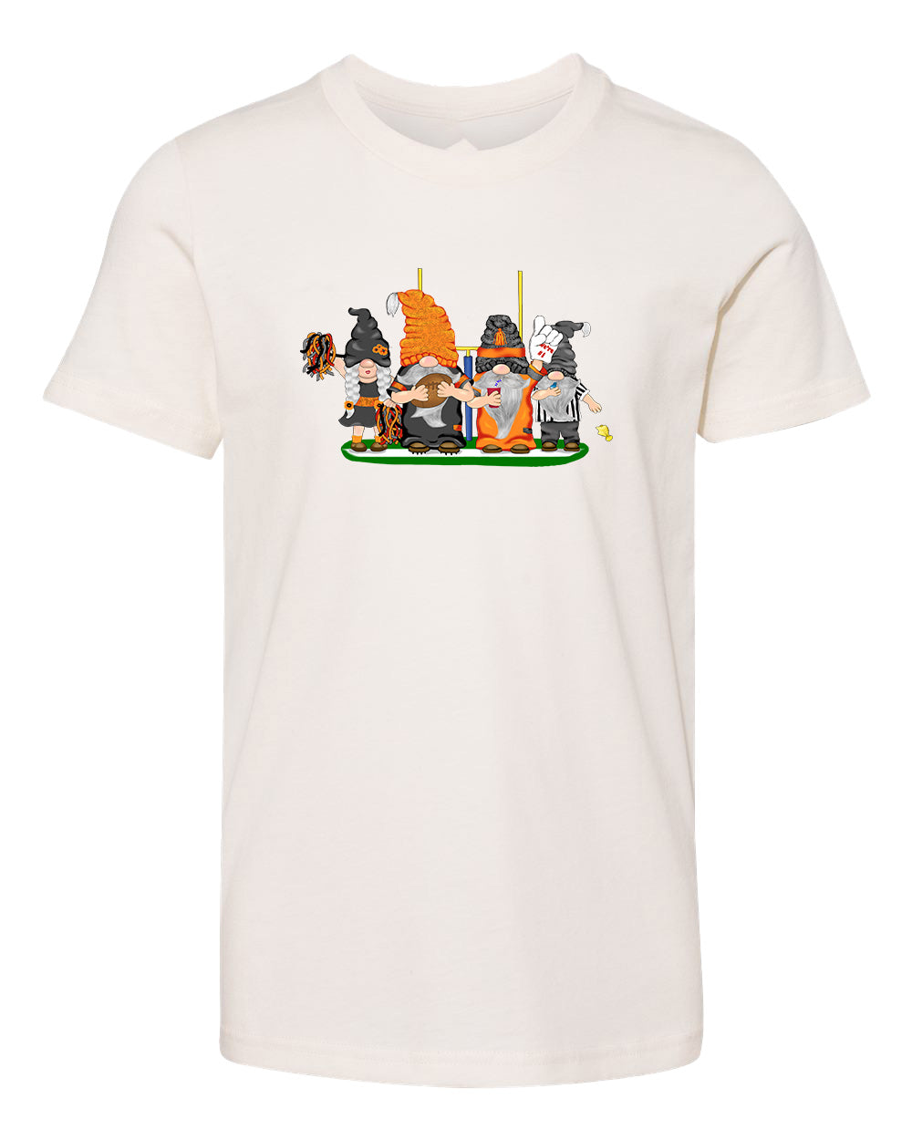Black & Orange Football Gnomes  (similar to Cincinnati) on Kids T-shirt