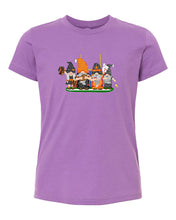 Load image into Gallery viewer, Black &amp; Orange Football Gnomes  (similar to Cincinnati) on Kids T-shirt
