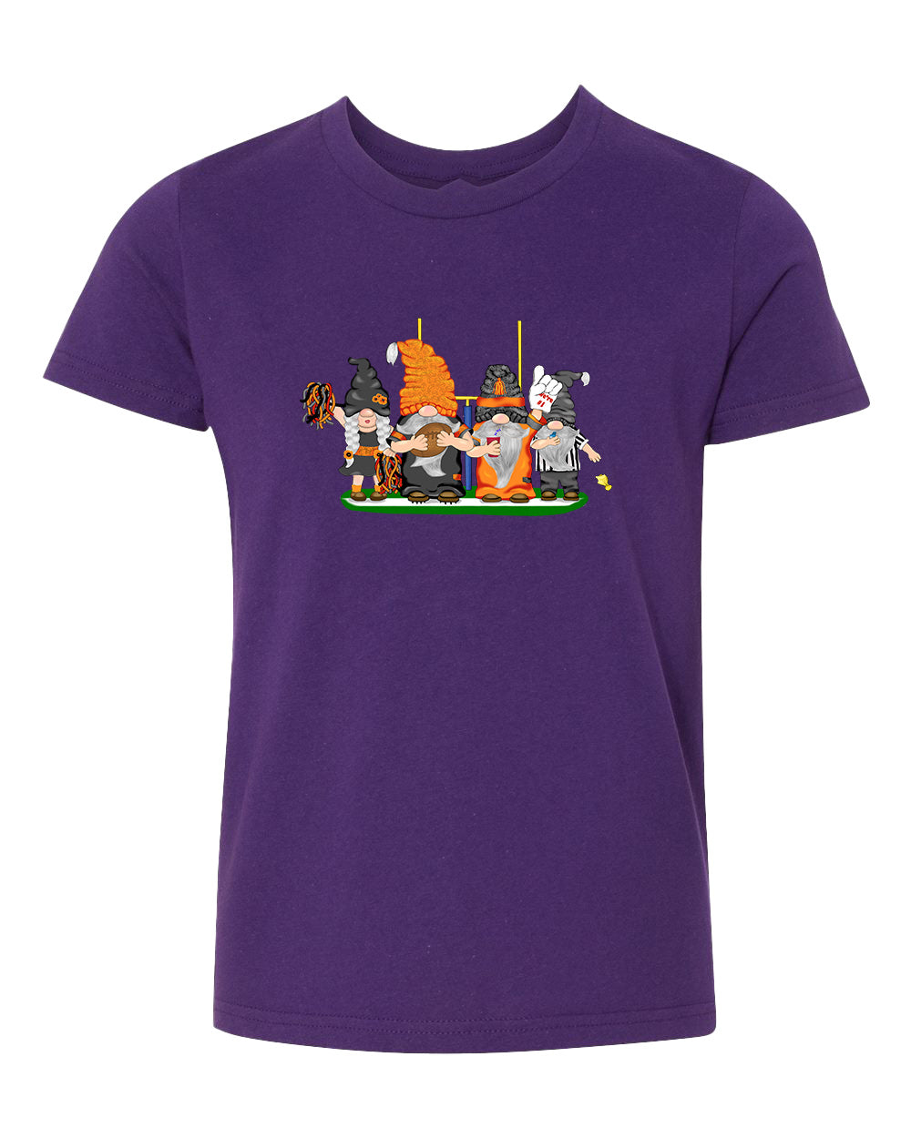 Black & Orange Football Gnomes  (similar to Cincinnati) on Kids T-shirt