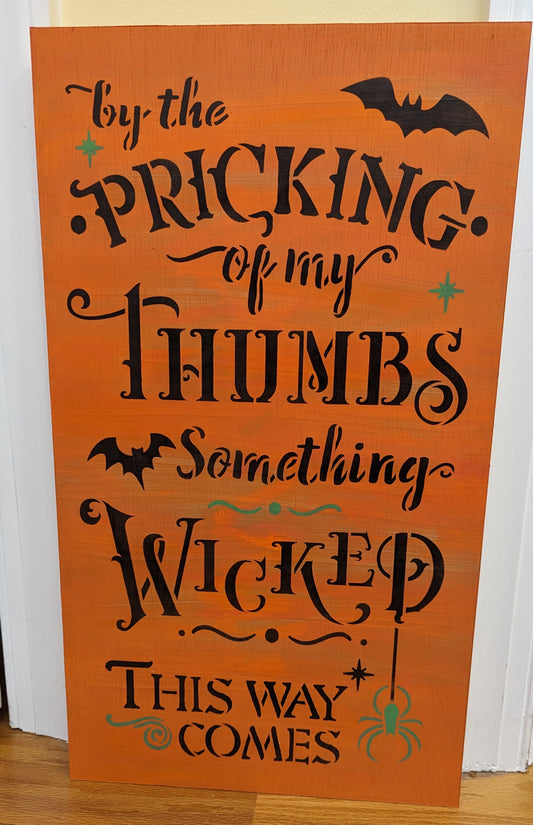 By the Pricking of My Thumbs