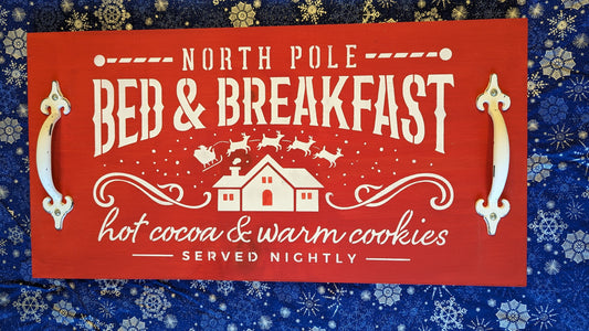 North Pole Bed/Breakfast Serving Tray