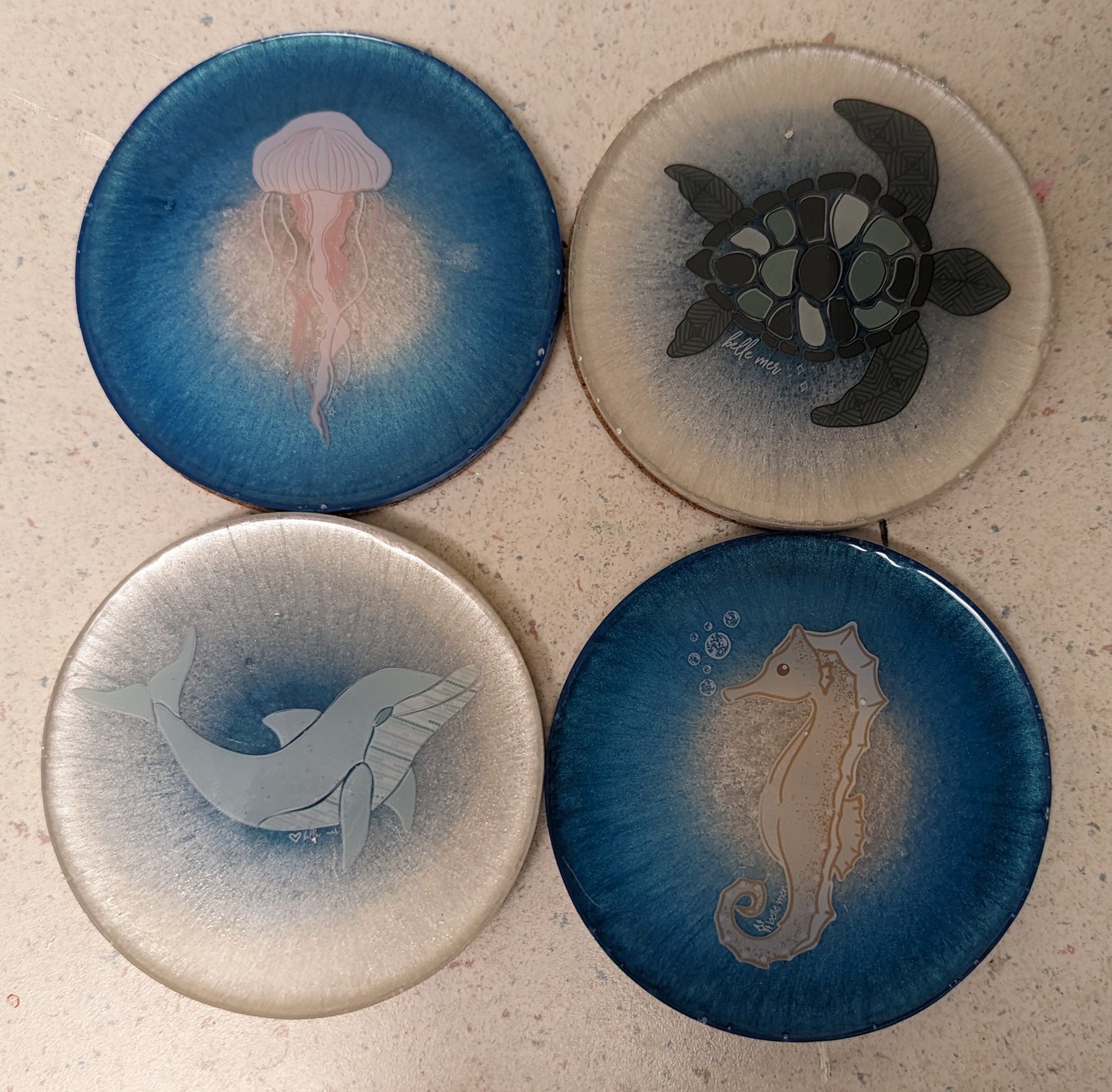 Seahorse Coaster Set