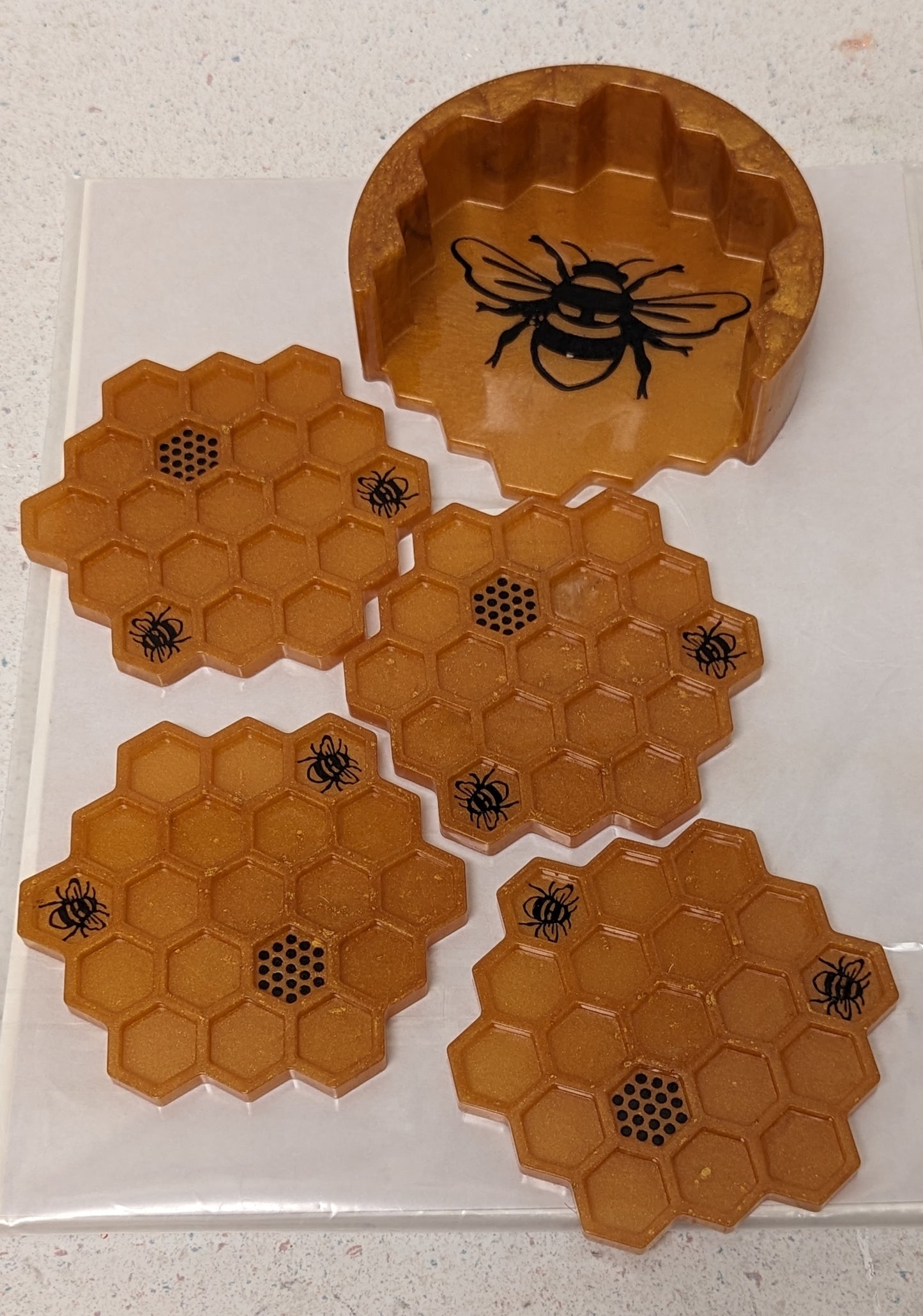 Honeycomb Coaster Set