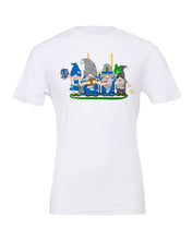 Load image into Gallery viewer, Pacific Blue &amp; Navy Football Gnomes on Men&#39;s T-shirt (similar to Seattle)
