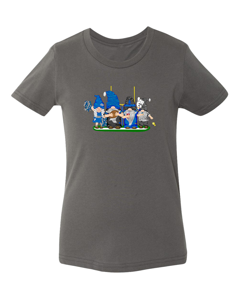 Blue & Black Football Gnomes  (similar to Carolina) on Kids T-shirt
