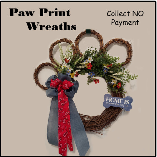 Paw Print Wreath Order