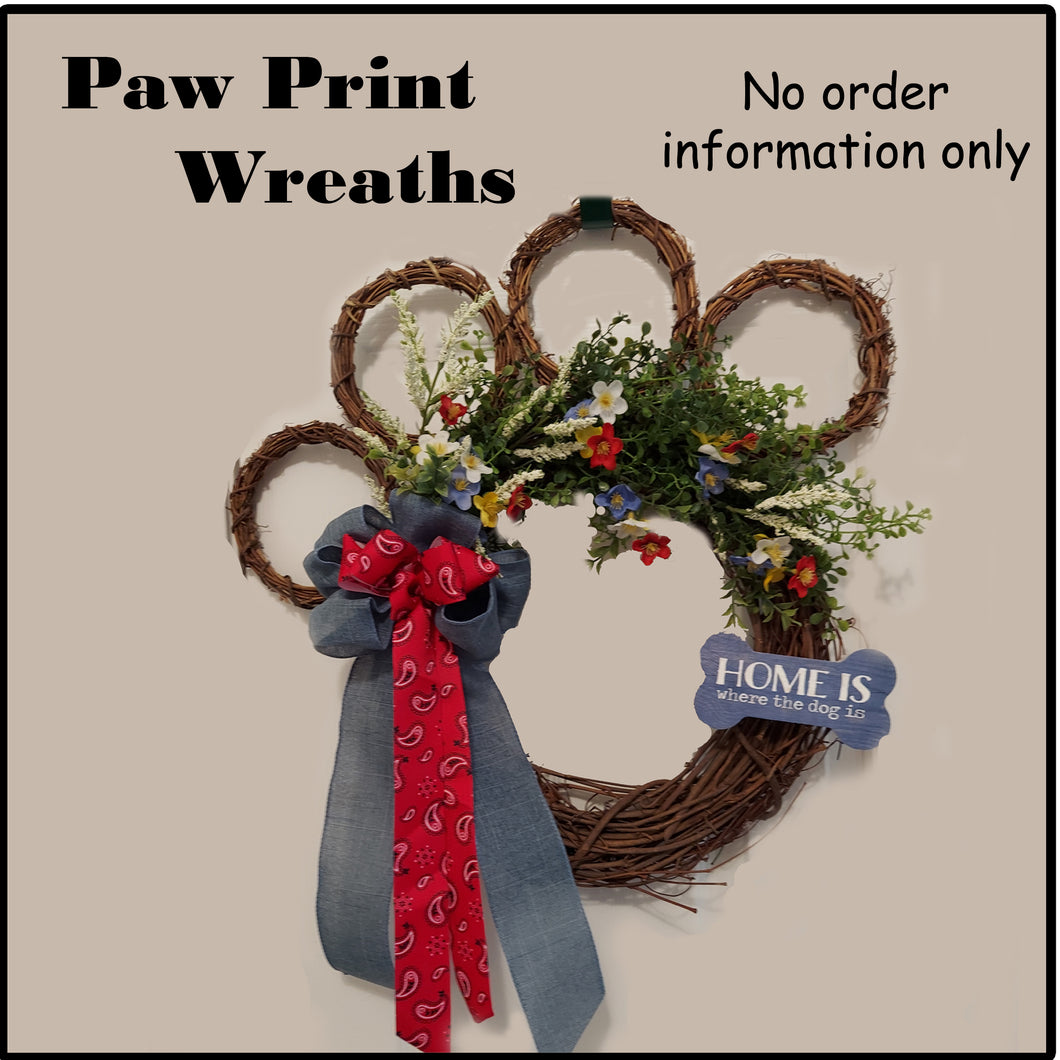 Paw Print Wreath