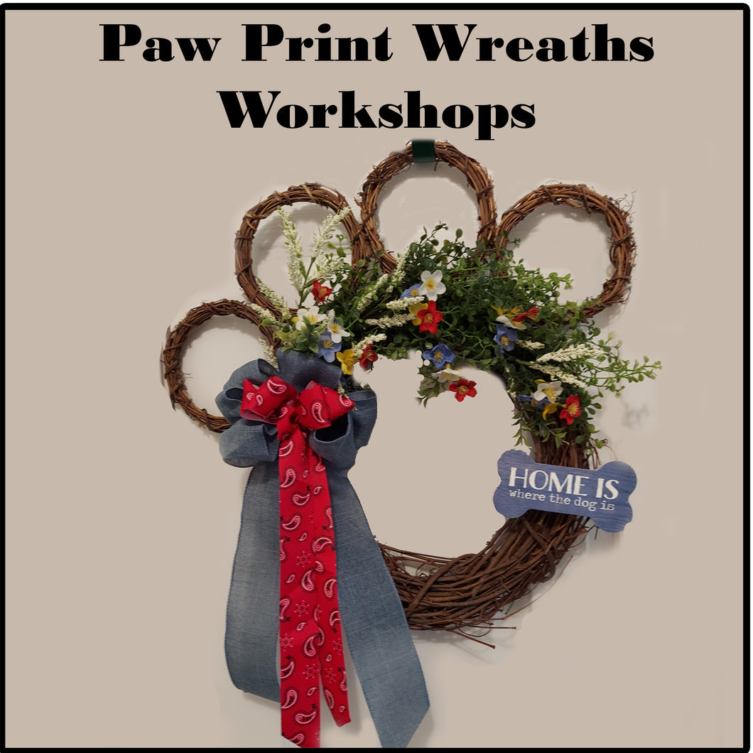 Paw Print Wreath Workshops