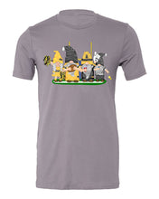 Load image into Gallery viewer, Black &amp; Gold Football Gnomes on Men&#39;s T-shirt (similar to Pittsburgh)
