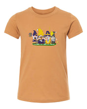 Load image into Gallery viewer, Purple &amp; Gold Football Gnomes  (similar to Minnesota) on Kids T-shirt
