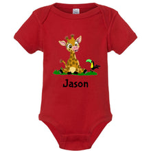 Load image into Gallery viewer, Personalized Giraffe Onesie
