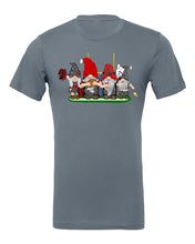 Load image into Gallery viewer, Black &amp; Red Football Gnomes on Men&#39;s T-shirt (similar to Tampa Bay)
