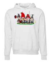 Load image into Gallery viewer, Black &amp; Red Football Gnomes (similar to Tampa Bay) on Unisex Hoodie
