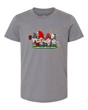 Load image into Gallery viewer, Black &amp; Red Football Gnomes  (similar to Tampa Bay) on Kids T-shirt
