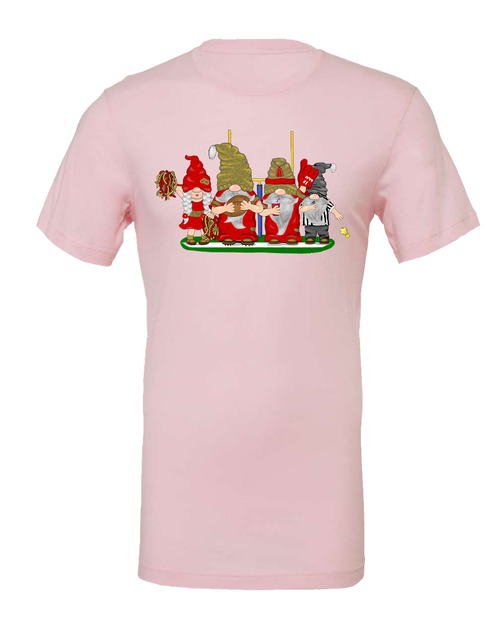 Red & Gold Football Gnomes on Men's T-shirt (similar to San Fransisco)